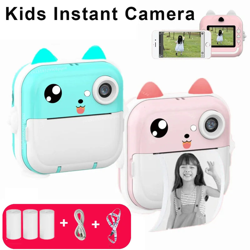 Câmera Digital Infantil com revelação Instantanea